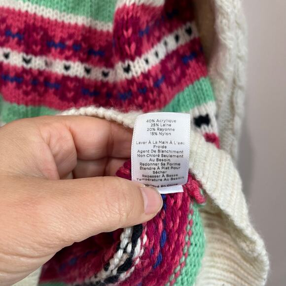 Talbots Fair Isle Sweater Winter Knit Holiday Nordic Pullover XL - Picture 5 of 7